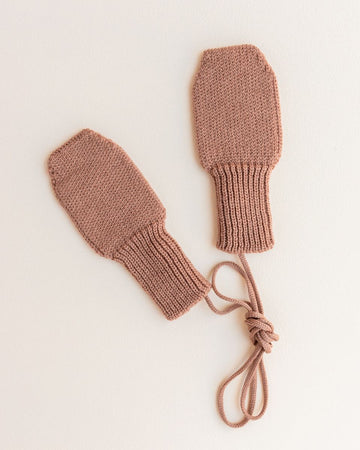 Mittens Fiza - Fäustlinge Terracotta - Hvid